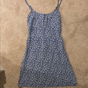 Brandy Melville Blue and White Slip Dress